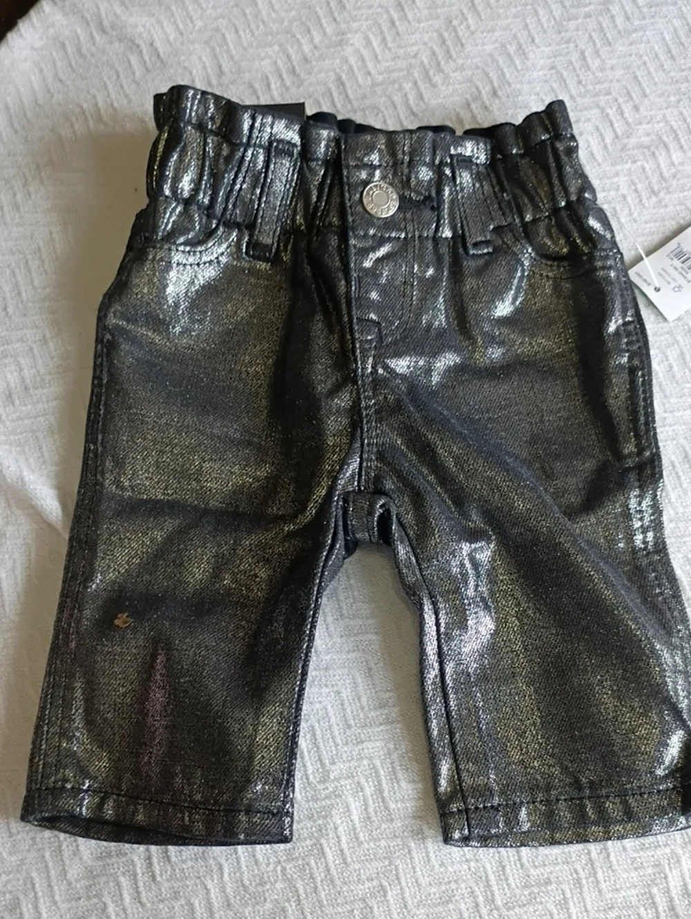 GAP Shiny Metallic Black Toddler Pants